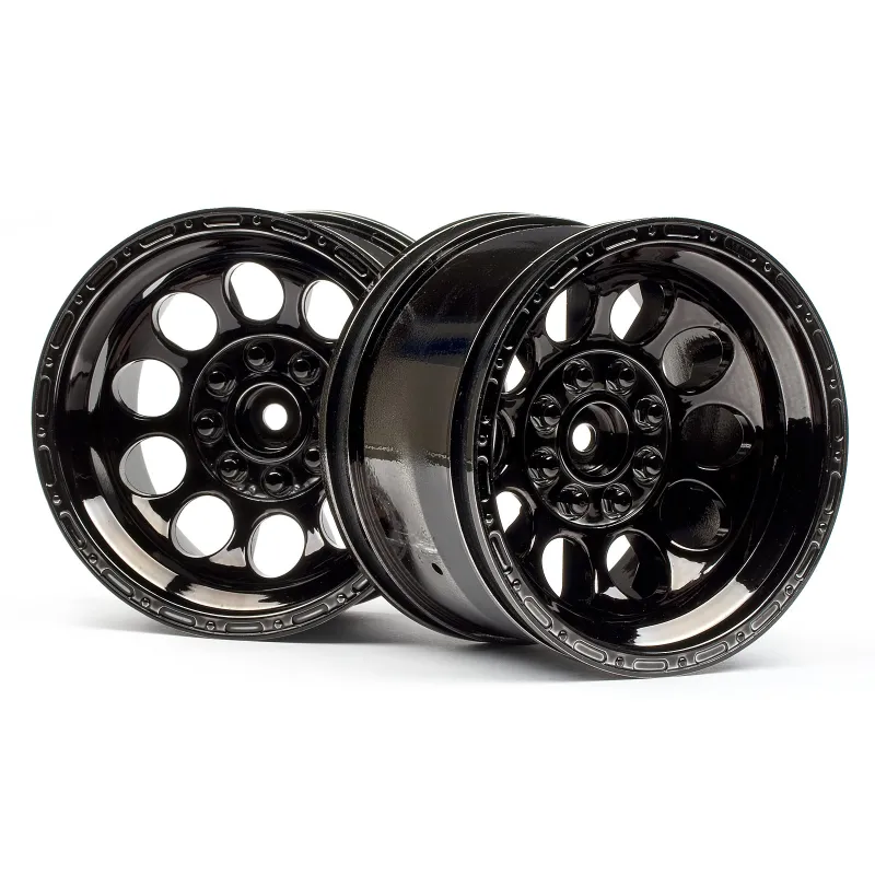 Hpi Racing Bullet ST Wheels Black Chrome (Pr) 101252