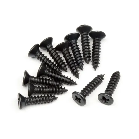 Hpi Racing TP. Flat Head Screw M2.6x12mm (12pcs) 101273