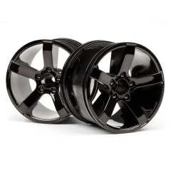 Hpi Racing Bullet MT Wheels Black Chrome (Pr) 101309