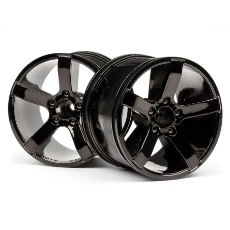 Hpi Racing Bullet MT Wheels Black Chrome (Pr) 101309