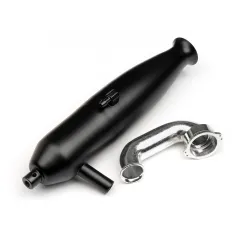 Hpi Racing BLACK EXHAUST PIPE &amp MANIFOLD .28 101396
