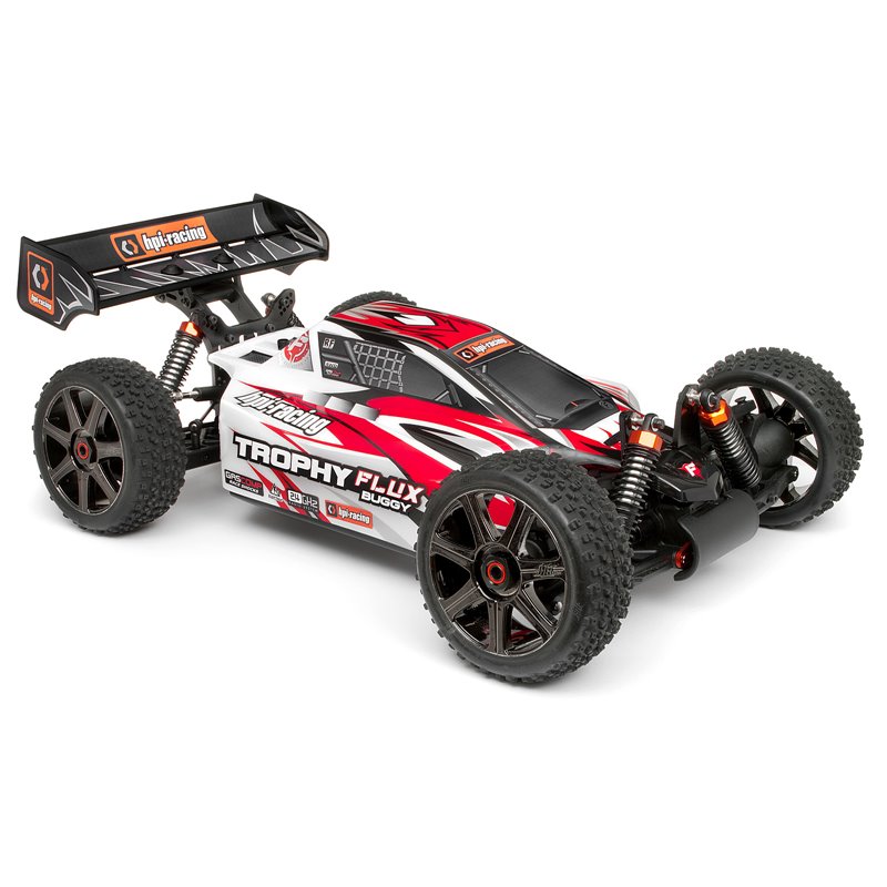 Hpi Racing  CLEAR TROPHY BUGGY FLUX BODYSHELL W/WINDOW MASKS AND DECALS 101716