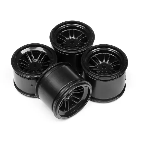 Hpi Racing FT01 WHEEL SET (BLACK/FRONT 2PCS/REAR 2PCS) 102824