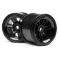 Hpi Racing FT01 WHEEL SET (BLACK/FRONT 2PCS/REAR 2PCS) 102824