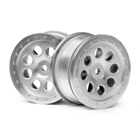 Hpi Racing ST-8 WHEEL MATTE CHROME (0mm OFFSET/2pcs) 103037