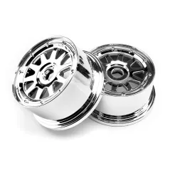 Hpi Racing TR-10 WHEEL CHROME (120x60mm/-4mm OFFSET) 104973