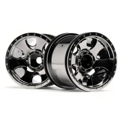 Hpi Racing WARLOCK WHEEL BLACK CHROME (2.2IN/2PCS) 105280