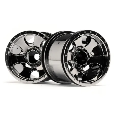 Hpi Racing WARLOCK WHEEL BLACK CHROME (2.2IN/2PCS) 105280