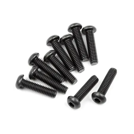 Hpi Racing BUTTON HEAD SCREW M2.5x10mm (HEX SOCKET/10pcs) 107373