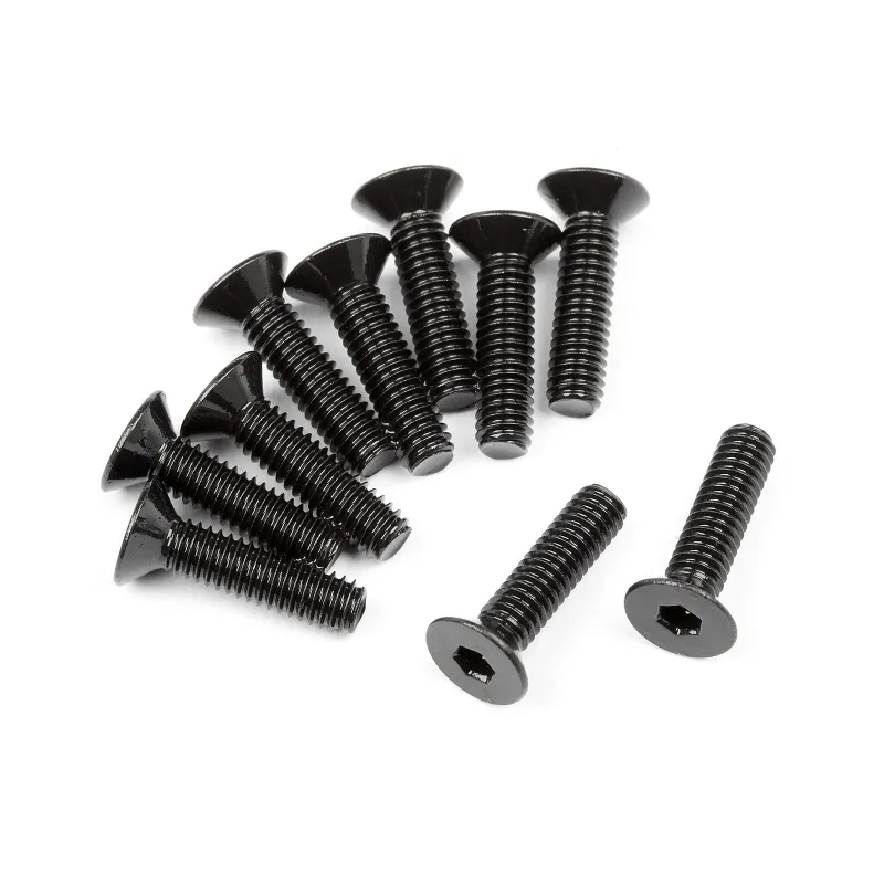 Hpi Racing FLAT HEAD SCREW M2.5x10mm (HEX SOCKET/10pcs) 107375