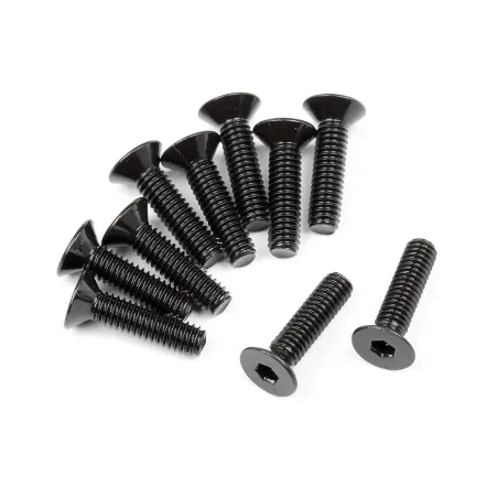 Hpi Racing FLAT HEAD SCREW M2.5x10mm (HEX SOCKET/10pcs) 107375