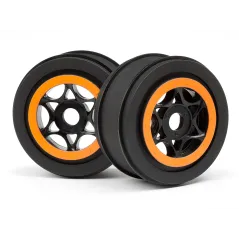 Hpi Racing AH-64 WHEEL BLACK/ORANGE (42x83mm/2pcs) 107855