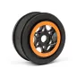 Hpi Racing AH-64 WHEEL BLACK/ORANGE (42x83mm/2pcs) 107855