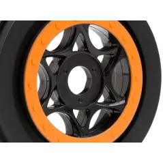 Hpi Racing AH-64 WHEEL BLACK/ORANGE (42x83mm/2pcs) 107855