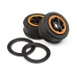 Hpi Racing AH-64 WHEEL BLACK/ORANGE (42x83mm/2pcs) 107855