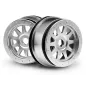 Hpi Racing TR-10 GLUE-LOCK WHEEL MATTE CHROME (120X60MM/2PCS) 108321