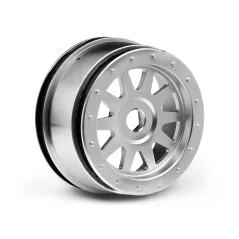 Hpi Racing TR-10 GLUE-LOCK WHEEL MATTE CHROME (120X60MM/2PCS) 108321