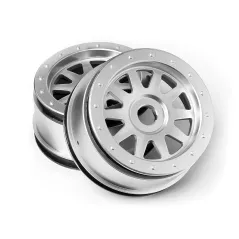 Hpi Racing TR-10 GLUE-LOCK WHEEL MATTE CHROME (120X60MM/2PCS) 108321