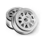 Hpi Racing TR-10 GLUE-LOCK WHEEL MATTE CHROME (120X60MM/2PCS) 108321