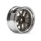 Hpi Racing DY-CHAMPION 26MM WHEEL (CHROME/BRONZE/6MM OS/2PCS) 113090