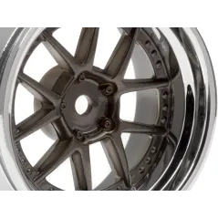 Hpi Racing DY-CHAMPION 26MM WHEEL (CHROME/BRONZE/6MM OS/2PCS) 113090