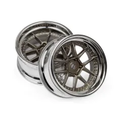 Hpi Racing DY-CHAMPION 26MM WHEEL (CHROME/BRONZE/6MM OS/2PCS) 113090