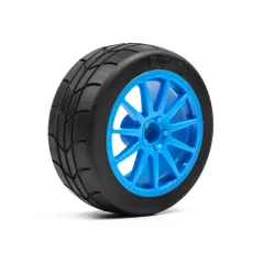 Hpi Racing MOUNTED GYMKHANA TIRE/SPEEDLINE CORSE TURINI WHEEL SET (CYAN/2PCS) 115155