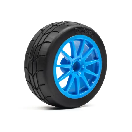 Hpi Racing MOUNTED GYMKHANA TIRE/SPEEDLINE CORSE TURINI WHEEL SET (CYAN/2PCS) 115155