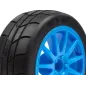 Hpi Racing MOUNTED GYMKHANA TIRE/SPEEDLINE CORSE TURINI WHEEL SET (CYAN/2PCS) 115155