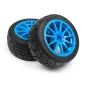 Hpi Racing MOUNTED GYMKHANA TIRE/SPEEDLINE CORSE TURINI WHEEL SET (CYAN/2PCS) 115155