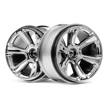 Hpi Racing 6-SHOT MT WHEEL (CHROME/2PCS) 115324