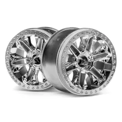Hpi Racing 6-SHOT ST WHEEL (CHROME/2PCS) 116736
