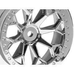 Hpi Racing 8-SHOT SC WHEEL (CHROME/2PCS) 116739