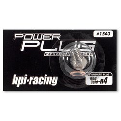 Hpi Racing  GLOW PLUG MEDIUM COLD R4 FOR 0.25 TO 0.28 ENGINES 1503