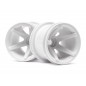 Hpi Racing  SUPER STAR MT WHEELS FRONT (WHITE/2.2IN/2PCS) 2100