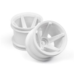 Hpi Racing  SUPER STAR MT WHEELS FRONT (WHITE/2.2IN/2PCS) 2100