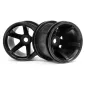 Hpi Racing SUPER STAR MT WHEELS (BLACK/DEEP OFFSET/2PCS) 2140