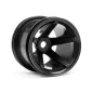 Hpi Racing SUPER STAR MT WHEELS (BLACK/DEEP OFFSET/2PCS) 2140