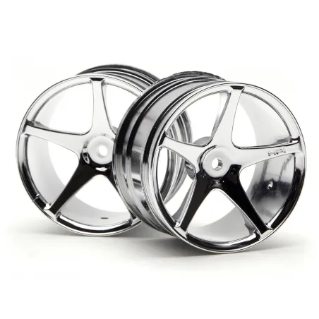 Hpi Racing SUPER STAR WHEEL 57X35MM (2.2IN) CHROME(SUPER NITRO) 3032
