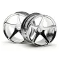 Hpi Racing SUPER STAR WHEEL 57X35MM (2.2IN) CHROME(SUPER NITRO) 3032