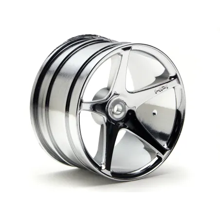 Hpi Racing SUPER STAR WHEEL 57X35MM (2.2IN) CHROME(SUPER NITRO) 3032
