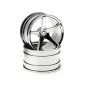 Hpi Racing SUPER STAR WHEEL 57X35MM (2.2IN) CHROME(SUPER NITRO) 3032