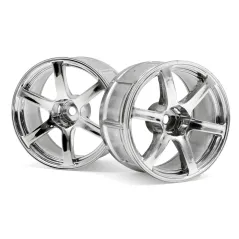 Hpi Racing LP32 WHEEL YOKOHAMA AVS MODEL T6 CHROME (2PCS) 33466