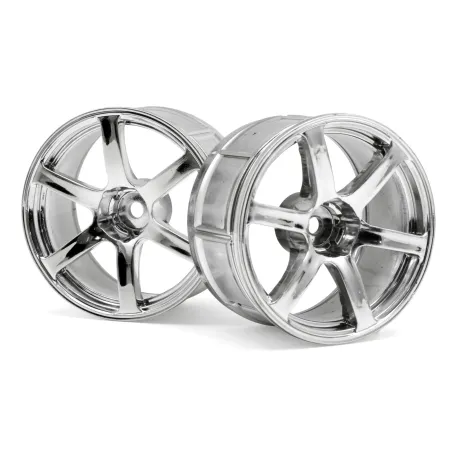 Hpi Racing LP32 WHEEL YOKOHAMA AVS MODEL T6 CHROME (2PCS) 33466
