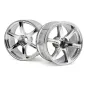 Hpi Racing LP32 WHEEL YOKOHAMA AVS MODEL T6 CHROME (2PCS) 33466