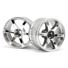 Hpi Racing LP35 WHEEL YOKOHAMA AVS MODEL T6 CHROME (2PCS) 33467