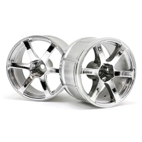 Hpi Racing LP35 WHEEL YOKOHAMA AVS MODEL T6 CHROME (2PCS) 33467