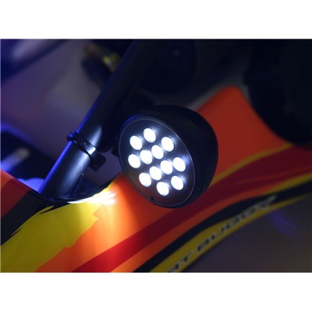 Hpi Racing  LED LIGHT WITH BATTERY INDICATOR SET (WHITE) 336
