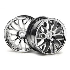 Hpi Racing MESH WHEEL 26MM (CHROME)(1MM OFFSET) 3712