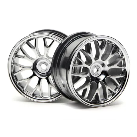 Hpi Racing MESH WHEEL 26MM (CHROME)(1MM OFFSET) 3712